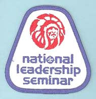 National Leadership Seminar Patch Blue Border
