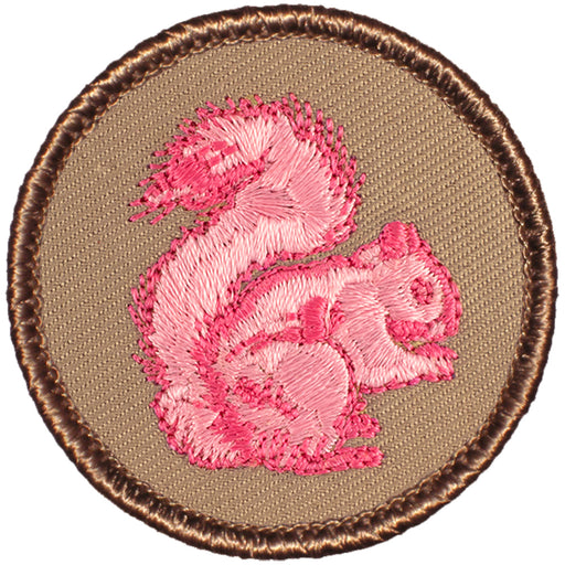 Squirrel Patrol Patch - Pink