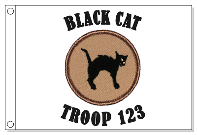 BLACK Cat Patrol Flag