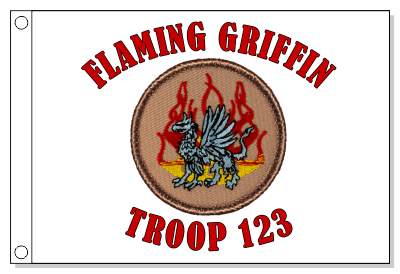 Flaming Griffin Patrol Flag