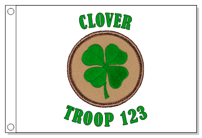 Four Leaf Clover Patrol Flag