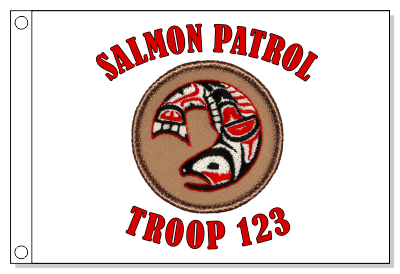 NW Indian Salmon Patrol Flag