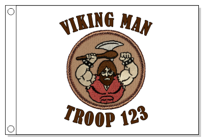 Viking Man Patrol Flag