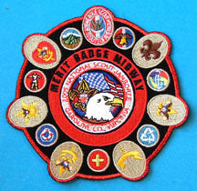 2005 NJ Merit Badge Midway Patch Red Mylar Border