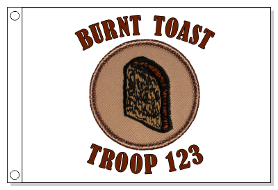Burnt Toast Patrol Flag