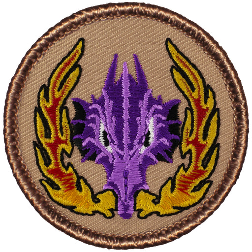 Purple Dragon Patrol Patch - With Flames