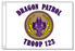 Purple Dragon Patrol Flag - Lightning