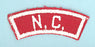 North Carolina Red and White State Strip