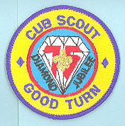 Cub Scout Good Turn Patch Plastic/Gauze Back