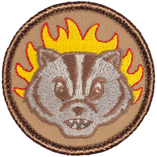 Badger Patrol Patch - Flaming Badger