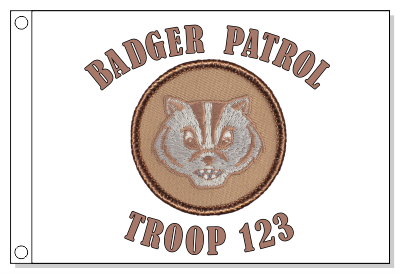 Badger Patrol Flag