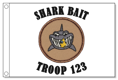 Shark Bait Patrol Flag