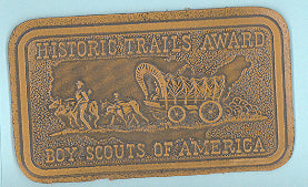 Historic Trails Award Backpatch Leather