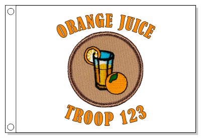 Orange Juice Patrol Flag