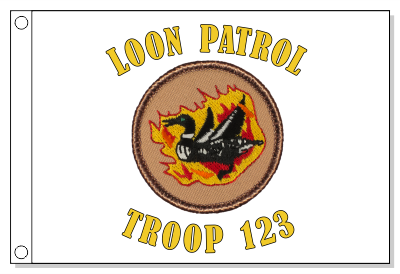 Flaming Loon Patrol Flag