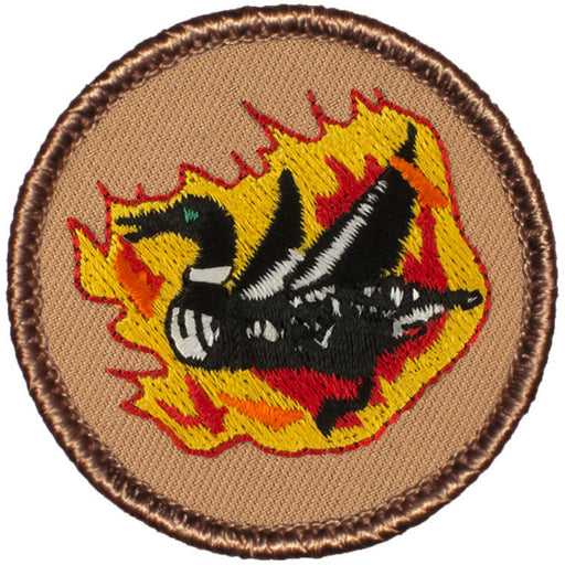 Loon Patrol Patch - With flames
