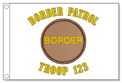 Border Text Patrol Flag