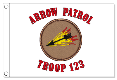 Flaming Arrow Patrol Flag