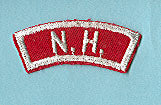 New Hampshire Red and White State Strip