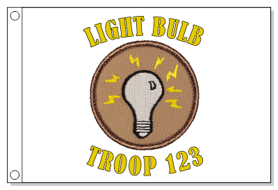 Light Bulb Patrol Flag