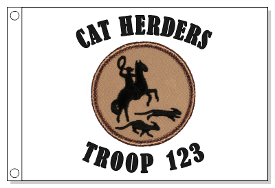 Cat Herders Patrol Flag