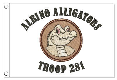 Albino Alligator Patrol Flag