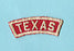 Texas Red and White State Strip