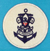 Sea Scout Universal Patch White Twill Plastic Back