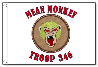 Mean Monkey Patrol Flag