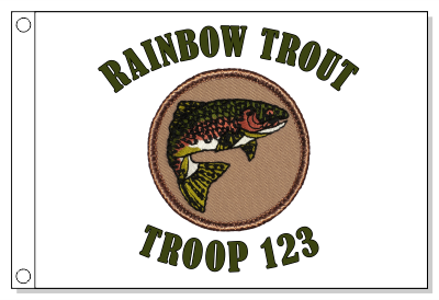 Rainbow Trout Patrol Flag