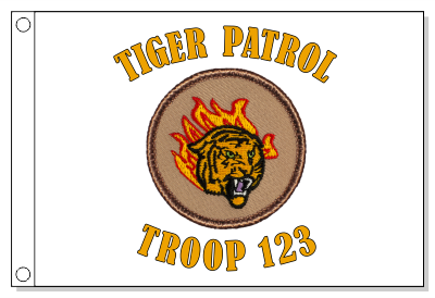 Flaming Tiger Patrol Flag