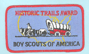 Historic Trails Award Patch Plastic Back