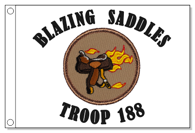 Blazing Saddles Patrol Flag