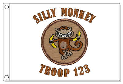 Silly Monkey Patrol Flag