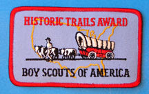 Historic Trails Award Patch Gauze Back