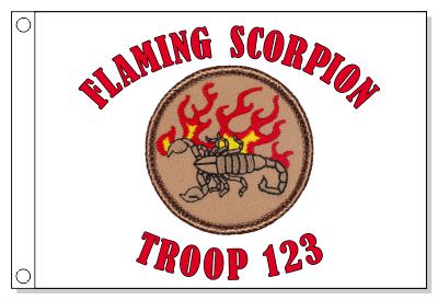 Flaming Scorpion Patrol Flag