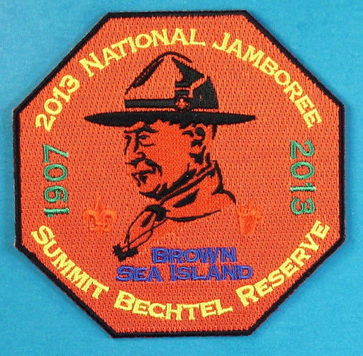 2013 NJ Brown Sea Island Patch Red