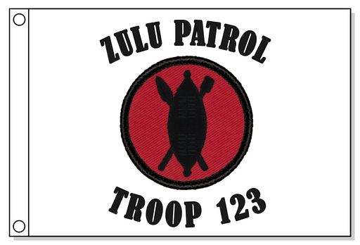 Retro Zulu Shield Patrol Flag
