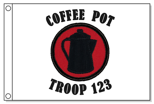 Retro Coffee Pot Patrol Flag