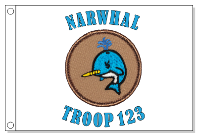 Narwhal Patrol Flag