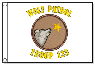 Star Wolf Patrol Flag