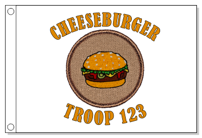 Cheeseburger Patrol Flag