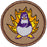 Flaming Penguin Patrol Patch - Purple