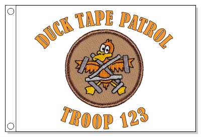 The Real Duck Tape Patrol Flag