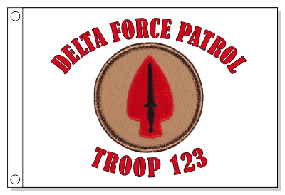 USASOC Delta Force Patrol Flag