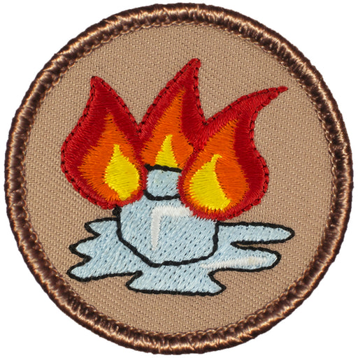 Flaming Ice Cube Patrol Patch