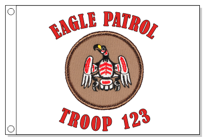 NW Indian Eagle Patrol Flag