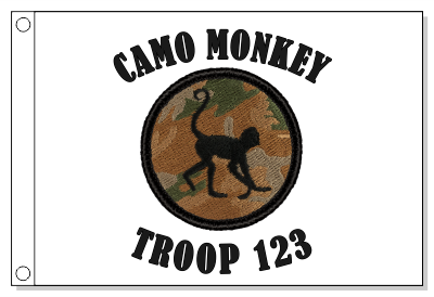 Camo Monkey Patrol Flag