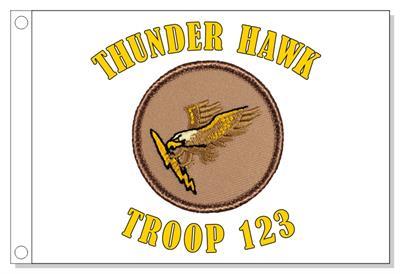 Thunder Hawk Patrol Flag