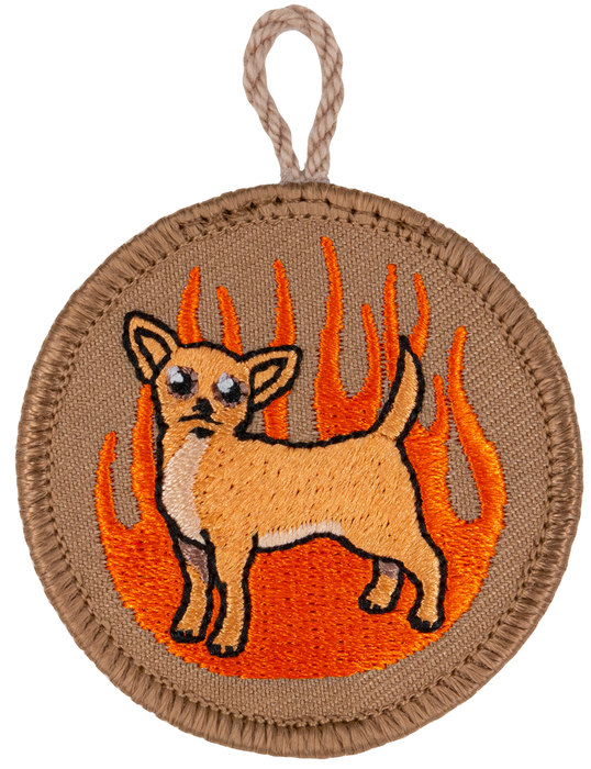 Flaming Chihuahua Patrol Patch